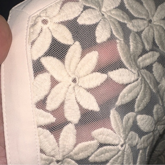 Anne Klein Off White Sheer Floral Jacket Size 10 NWT - Picture 8 of 16